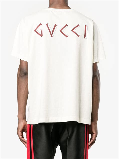 gucci oversized greek print t shirt